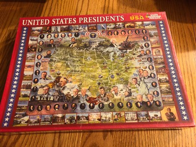 White Mountain Puzzles US Presidents 1000 PC Jigsaw Puzzle ...