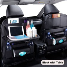 Car Back Seat Organiser Table Ipad Tablet Holder Storage Cover Kick Mat Kids Toy