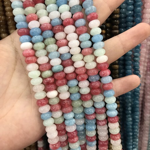 5x8mm Abacus Lapis Lazuli/Labradorite/Jade/Crystal Gems Rondelle Loose Beads 15" - Picture 62 of 73
