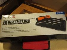 Matco  10pc. Ratcheting Screwdriver  Set SRS010   with form fit Case , New