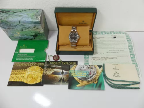 1999 Rolex Explorer II black Dial "A" 40mm Ref 16570 Serviced Warranty GMT