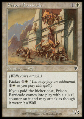 Magic the Gathering MTG Prison Barricade (25) Invasion   LP