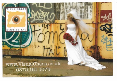 Visual Chaos Studios Werbepostkarte - Hochzeit Braut