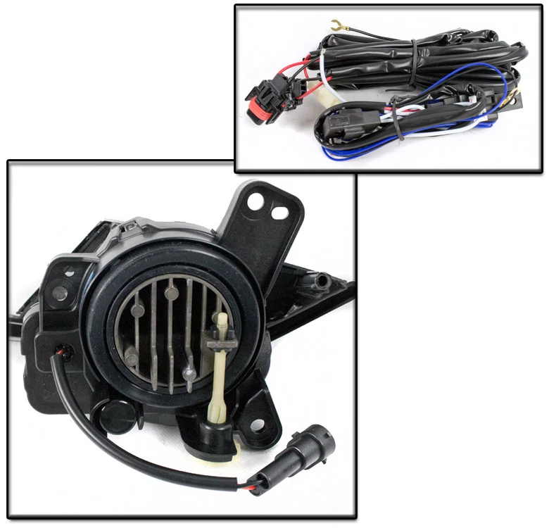 BUMPER DRIVING LED FOG LIGHTS LAMP KIT W/BEZEL+HARNESS FOR 16-18 MAZDA CX-3 CX3 - Изображение 3 из 4