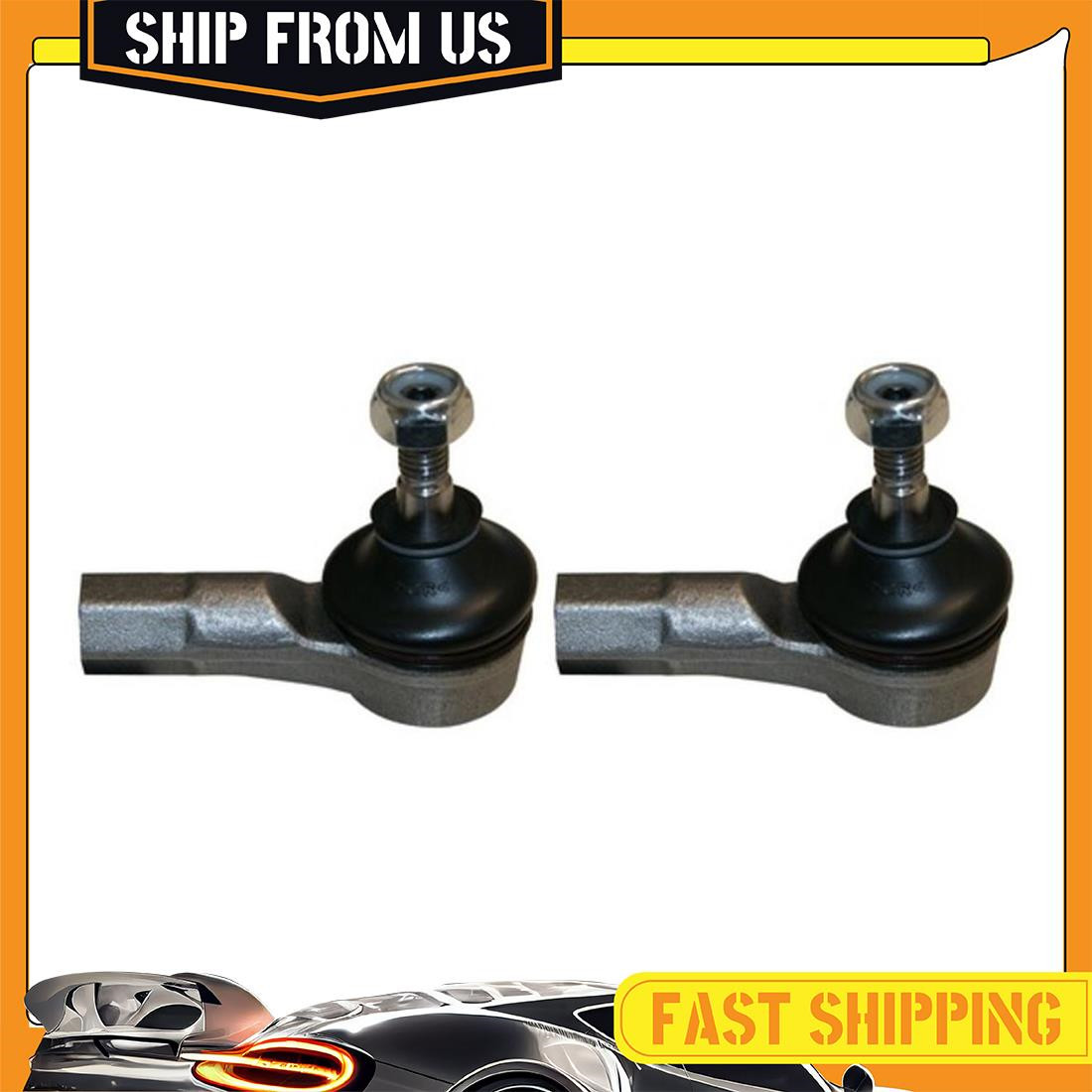 2X Front Outer Tie Rod Ends For Smart Fortwo 2008-2014