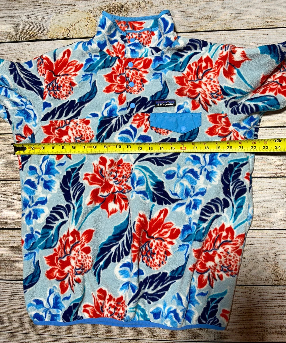 Patterned fleece pullover women's sale
