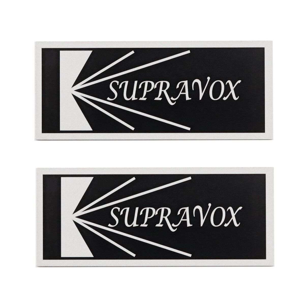 Supravox Speaker Grill Logo Badge Custom Made Aluminum 60mm Supravox Speaker Grill Logo Badge Custom Made Aluminum 60mm