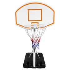 Poolside Basketball Stand Portable Pool Basketball System Height Adjustable