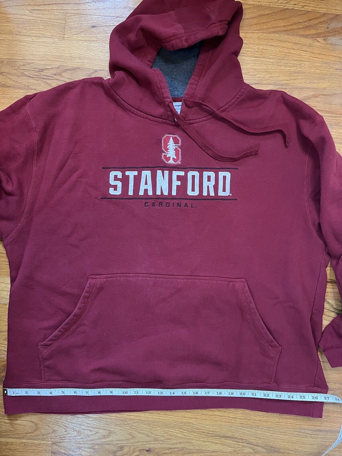 Champion Hoodie STANFORD Size 2XL Red Cardinal Un… - image 8