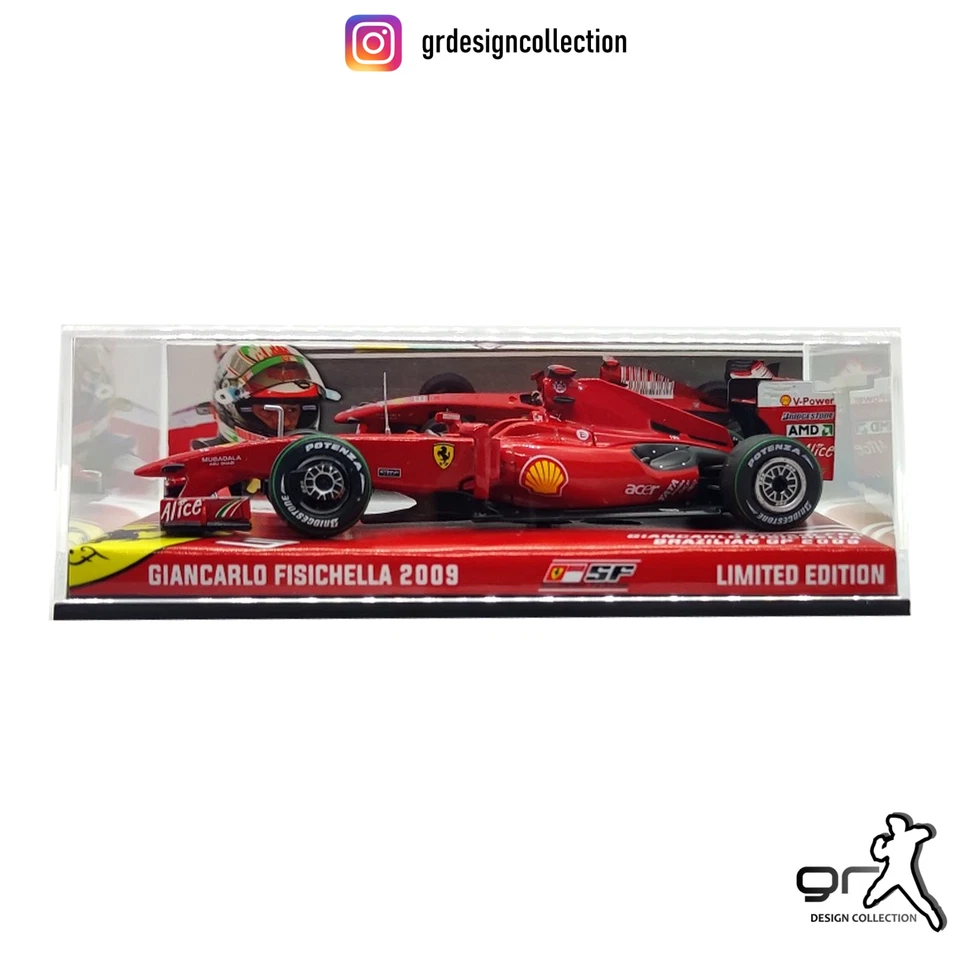Giancarlo Fisichella - Ferrari F60 - F1 Brazilian GP 2009 / Altaya - IXO / 1:43 - Immagine 2 di 4