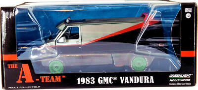 The A Team Van CHASE 🏆Greenlight 1:24 1983 GMC Vandura