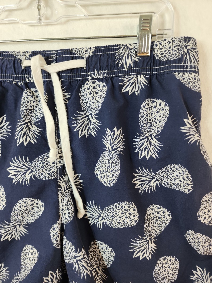 Old Navy Pineapple Swim Trunks Old Navy Mens Medium Blue Pineapple
