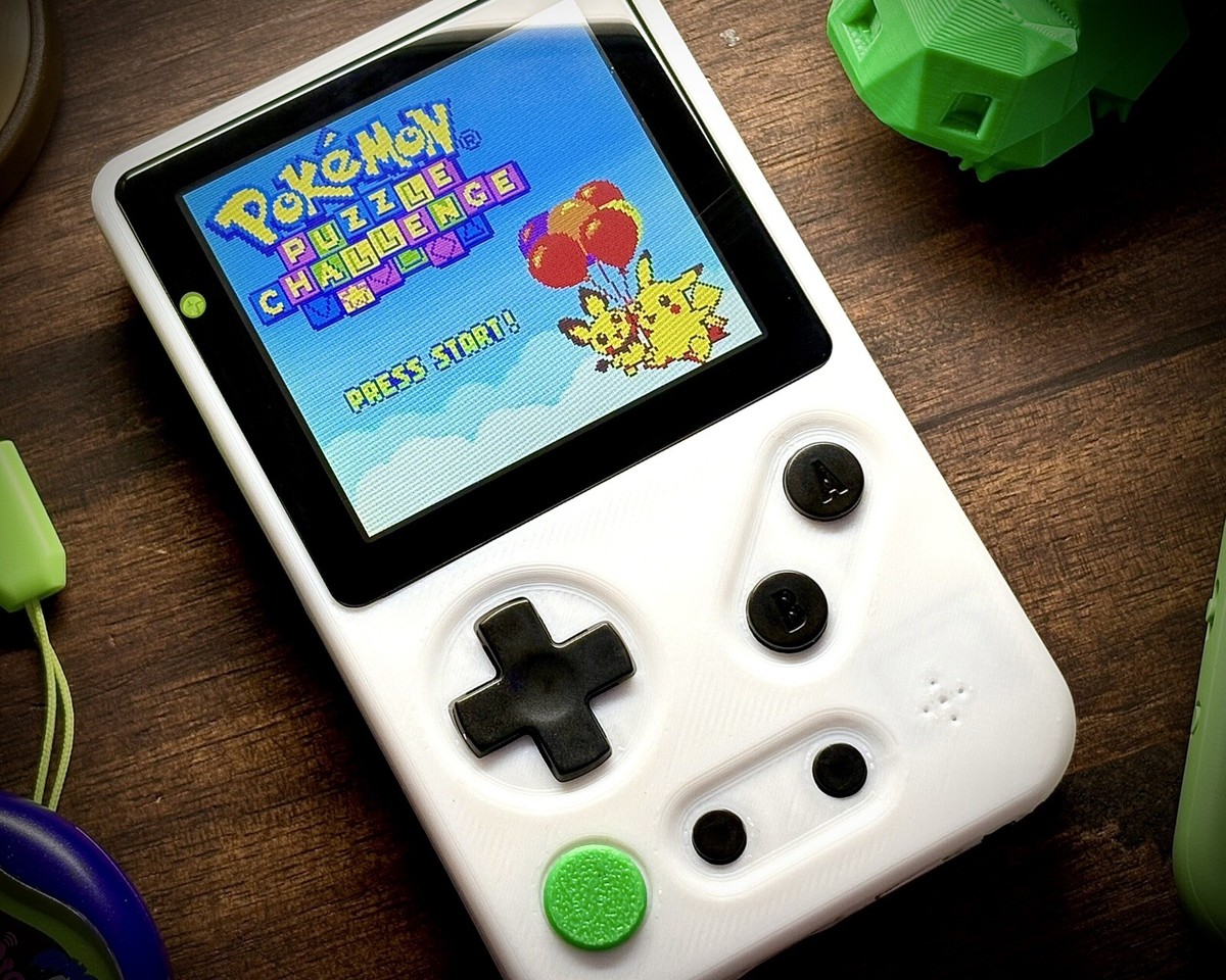 Nintendo Game Boy Color Premium Restored White 3D Printed Tad