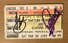 1999 MARTINA MCBRIDE / DIAMOND RIO COLUMBUS OHIO CONCERT TICKET STUB