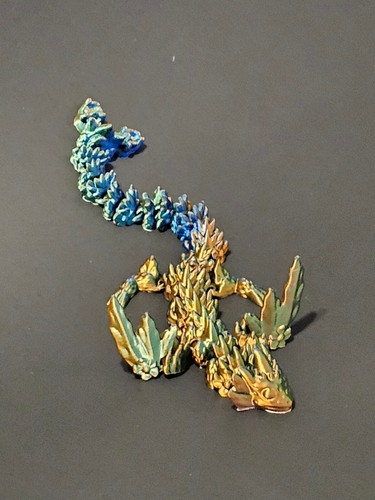 3D Printed Articulated Dragon. Winged Dragon 3D Printed. Flexi Factory Toy - Picture 5 of 12