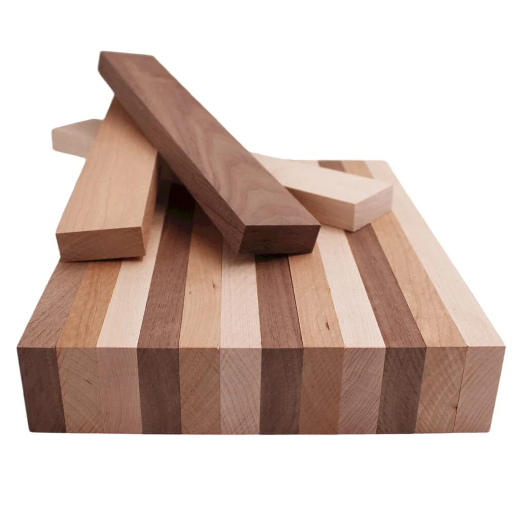 15 Piece Hardwood Cutting Board Set Black Walnut Cherry Maple Beautiful Grain