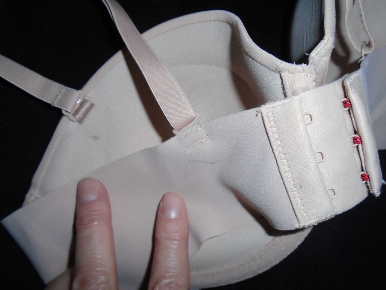 34B Beige Underwire Pushup SPANX Convertible Padd… - image 5