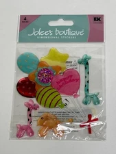 Jolee's Boutique Shaped Balloons Dimensional Stickers 4 Pcs