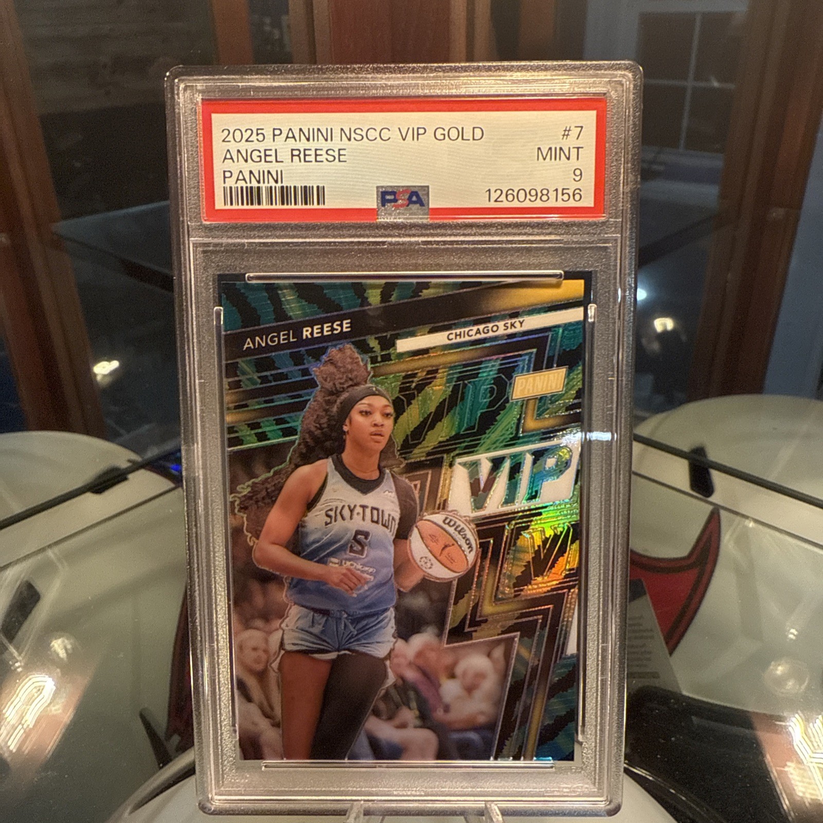 ANGEL REESE 2025 Panini National VIP Gold Pack BAJA Blast SSP Chicago Sky PSA 9 view 1