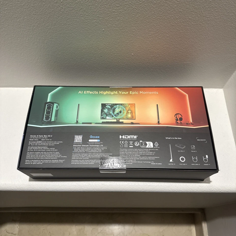 Govee HDMI 2.1 AI Sync Box Kit 2, Includes Light Bars, and Monitor...  - Image 4 of 4