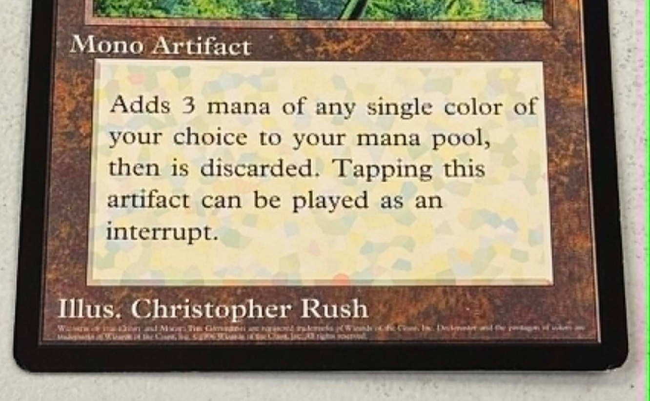 Black Lotus Oversized 6x9 Scrye Magazine Promo Card Magic The Gathering MTG - LP view 3