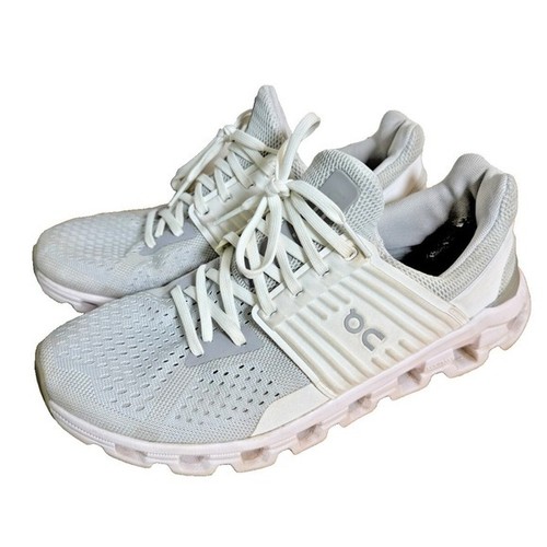 On Cloud Swift Women's 8.5 PRE-OWNED Shoes Sneakers Trainers Glacier White/GRAY