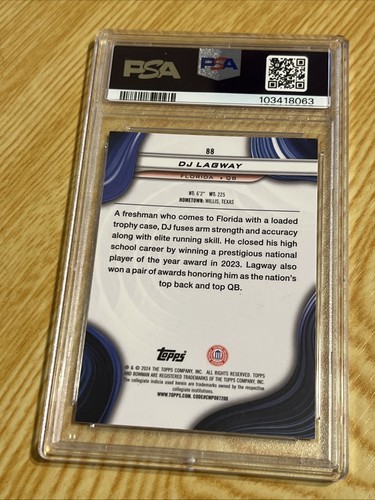 2024 BWM Best University DJ Lagway #88 PSA 10 - Bild 2 von 2