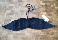 Freya Soda Underwired Bandeau Bikini Top Black 30E UK / 30DDD US NWT 9662BK