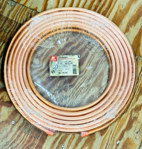 Mueller Streamline 1/2" x 50 Ft Copper Refrigeration Tubing D08050P