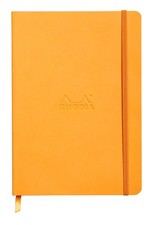 Rhodia Rhodiarama SoftCover Notebook - 80 Lined Sheets - 6 x 8 1/4 - Orange