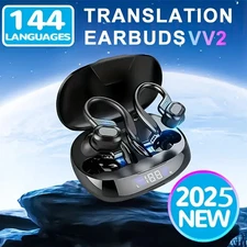 AI 144 translation earphone with high-definition microphone, long time battery