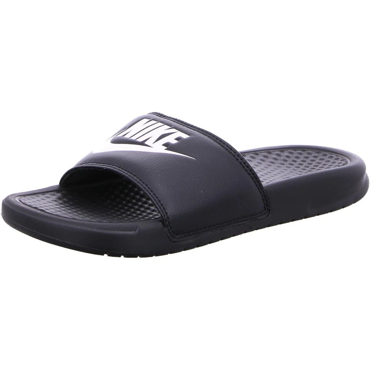 Sandalo sportivo Nike uomo Benassi Just Do It nuovo con etichette nero bianco taglia 8 D US