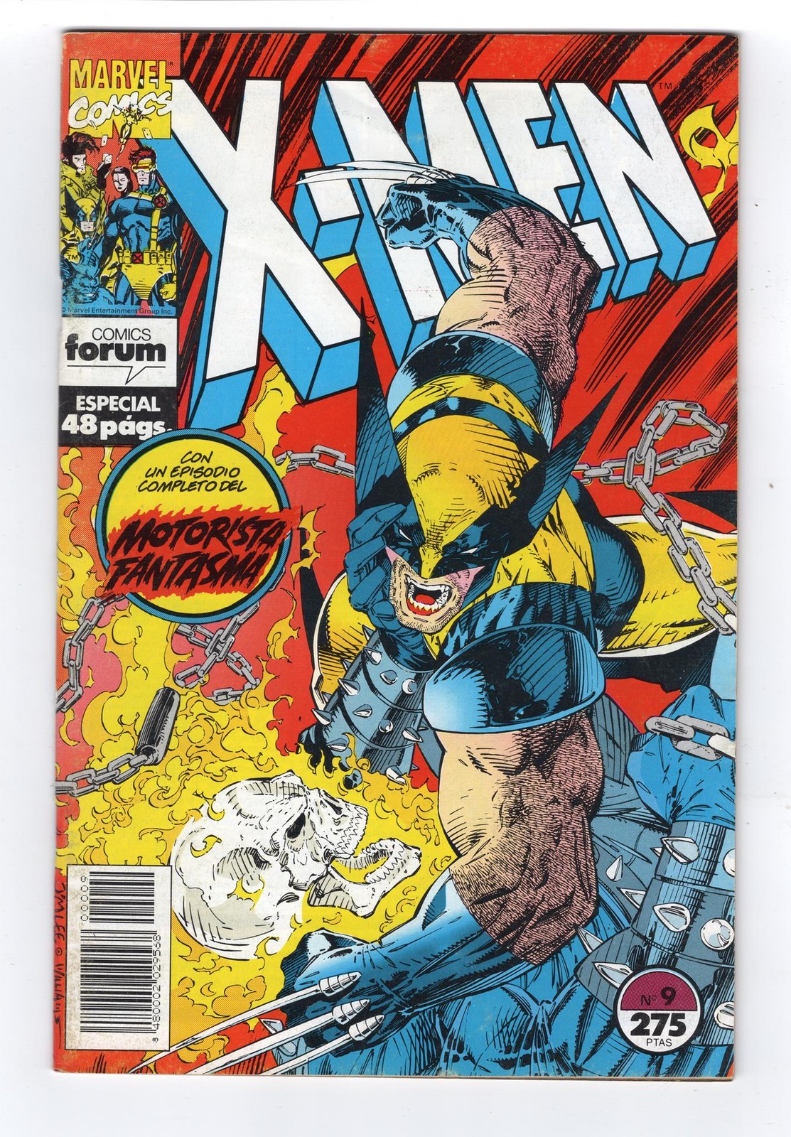 Marvel X-Men #9 & Ghost Rider #27 1992 segundo gremio de belladonna y asesinos España