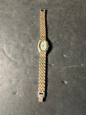 Pulsar Watch Womens Gold Silver Two Tone Oval 18mm Expansion Band