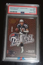 2004 PLAYOFF HOGG HEAVEN #58 TOM BRADY PATRIOTS PSA 8.5