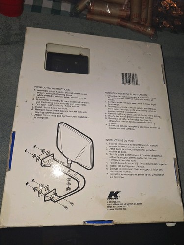 K Source Low Mount Mirror New In Package - Picture 2 of 9