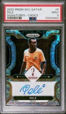 2022 Prizm World Cup Pele Signatures Choice Auto PSA 9 Pop 2