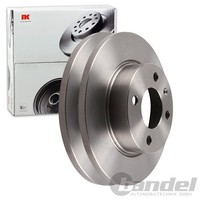 2X NK Bremsscheiben 236Mm Voll Vorne Passend FÜR Skoda Favorit | 204304