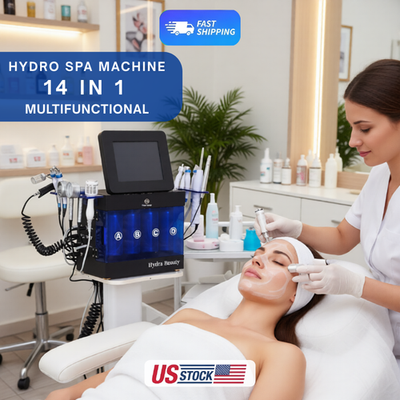 #ad 14in1 Hydra Spa Facial Beauty Machine Dermabrasion Skin Cleaning Face Desktop $569.00