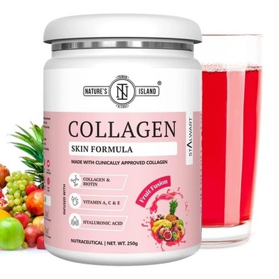 Nature's Island Skin Glow Collagen Powder (Fruit, 250g)