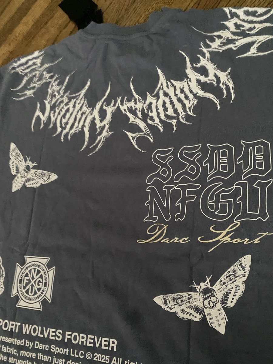Darc Sport Wolf Iron V2 Premium Oversized T-Shirt Norse Blue