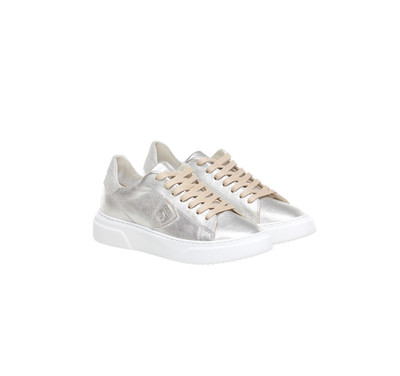 Philippe Model Paris Platinum Low Top Sneakers Trainers Womens 36 6 Gold Leather