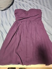 Strapless Bridesmaid Dress Size 12/14 in Plum
