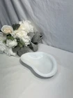 Blenko White Milk Glass Bowl Ashtray Dish Freeform Amoeba Retro Atomic MCM Art