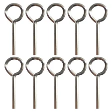 10 Packs 1/8 Hex Dogging Key, Full Loop, Solid Metal Allen Wrench, Panic Bar