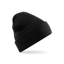 Image of Beechfield Original Cuffed Beanie Hat Unisex Retro Knit 60 Colours One Size