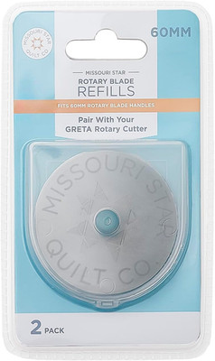 Missouri Star Universal Rotary Cutter Blades 60Mm, 2 Pack | Super Sharp Replacem