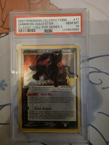 Umbreon Gold Star Classic Collection 17/17 PSA 10