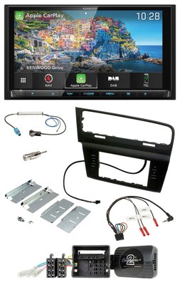 Kenwood Bluetooth Lenkrad 2DIN USB TMC DAB Navigation für VW Golf VII ab 2012
