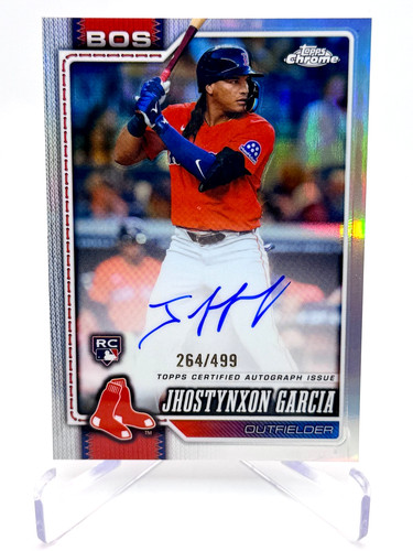 2026 Topps Chrome Jhostynxon Garcia RC Auto Refractor /499 Red Sox RC #RA-JG